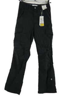 Nové - Dámske tmavosivé cargo cropped nohavice M&S