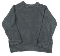 Tmavosivý vzorovaný sveter F&F