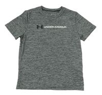 Šedé žíhané sportovní tričko Under Armour