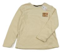 Nové - Svštlebéžová fleecová pyžamová mikina 