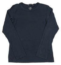 Tmavomodré tričko H&M