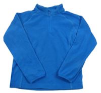 Modrá fleecová mikina