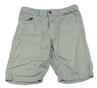 Světlešedé plátěné kraťasy