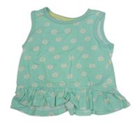 Mátový top s kytičkami Yd.