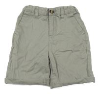 Šedé plátěné chino kraťasy Primark