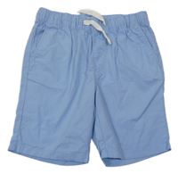 Světlemodré plátěné kraťasy H&M