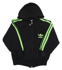 Čierna prepínaci mikina s kapucí Adidas