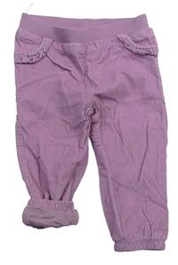 Ružové podšité menšestrové nohavice C&A