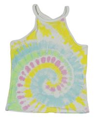 Bielo-farebný vzorovaný crop top Matalan