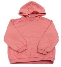 Ružová oversize mikina so srdiečkom a kapucňou C&A