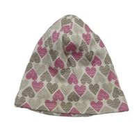 Smotanová čapica so srdiečkami