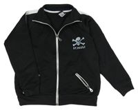 Čierna prepínaci mikina s lebkou