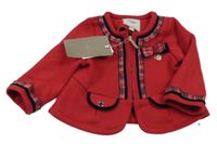 Nové - Červený teplákový kabátek s prúžkami Mayoral