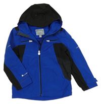 Kobaltově modro-černá šusťáková funkční jarní bunda s kapucí Regatta