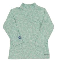 Světlezelené UV triko s kytičkami a rolákem Nabaiji