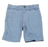 Světlemodré plátěné chino kraťasy Primark