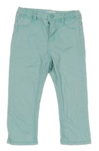 Světlemodré plátěné kalhoty Obaibi 