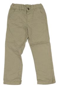 Béžové plátenné chino nohavice Next