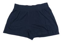 Tmavomodré bavlnené kraťasy Bonprix