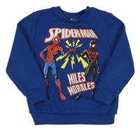 Kobaltově modrá mikina so Spider-many Marvel
