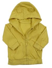 Žltá prepínaci mikina s kapucňou George