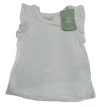 Nové - Biele tričko s volánikmi H&M