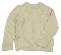Smotanový vzorovaný sveter H&M