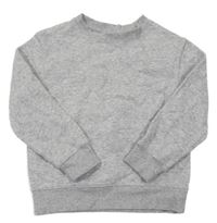 Sivá melírovaná mikina H&M