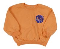 Oranžová oversize mikina s nápiy George