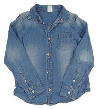 Modrá rifľová košeľa H&M