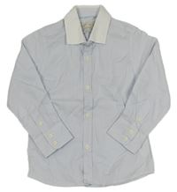 Světlemodro-bílá pruhovaná košile ZARA
