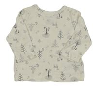 Smetanové triko se zvířátky a stromečky carter's