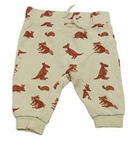 Světlebéžové tepláky se zvířátky C&A