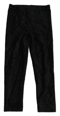 Čierne rebrované zamatové legíny George