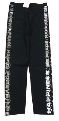 Nové - čierne legíny s nápismi M&S