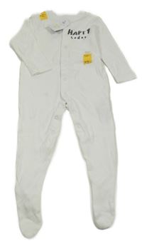 Nové - bílý overal s nápisy PRIMARK