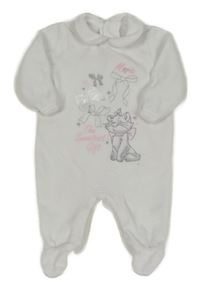 Bílý sametový overal s kočičkou Marií a límečkem Disney