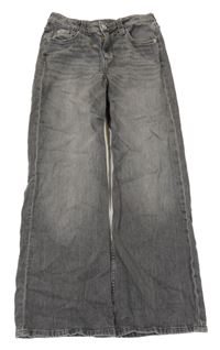 Šedé baggy low waist rifle H&M