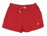 Malinové bavlnené kraťasy s ananasom Pepperts