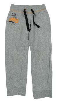 Šedé melírované tepláky s BB-8 - Star Wars