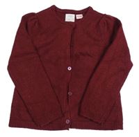 Vínový prepínaci sveter Zara