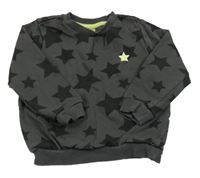 Tmavosivá mikina s hviezdami F&F