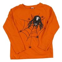 Oranžové tričko s pavouky Dopodopo