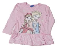 Růžové triko s Frozen Disney