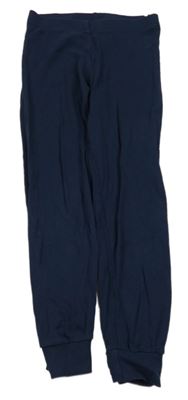Tmavomodré pyžamové kalhoty H&M