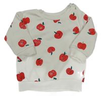 Biela mikina s jablky zn. Primark
