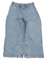 Svetlomodré melírované široké rifle H&M