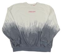 Bielo-modrá mikina s nápisom Primark