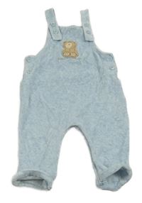 Světlemodré sametové laclové tepláky s medvědem Next