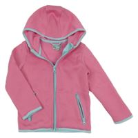 Ružová pletená prepínaci thermo mikina s kapucňou Impidimpi